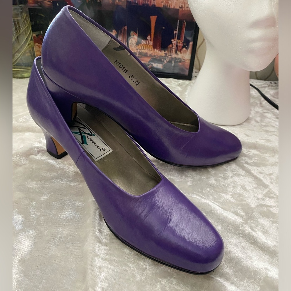 80s PURPLE VINTAGE PUMPS